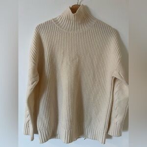 Elegant Cream Turtleneck Sweater